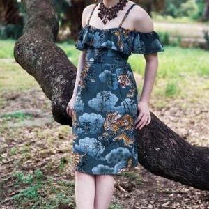 Trashy Diva Traditional Tigers Dress with Pockets!